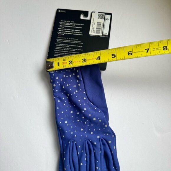 Lululemon NEW Run forItAll Reflective GlovesTech Water Repellent Fleece Stretch - Picture 15 of 16